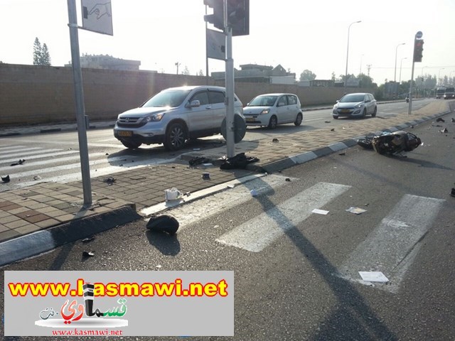 سائق يهودي يدهس شاب من جلجولية بحادث ‘ضرب وهرب على مفرق جلجولية 